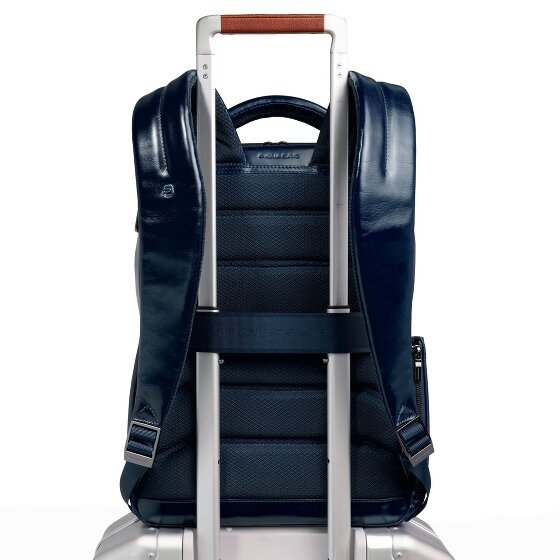 Piquadro Blue Square Plecak Skórzany 29 cm Komora na laptopa