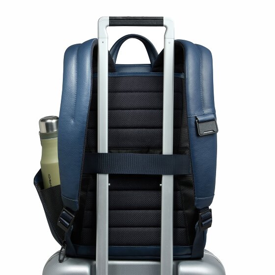 Piquadro Russel Plecak Skórzany 39 cm Komora na laptopa