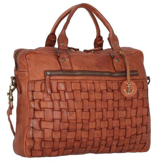 Harbour 2nd Skórzana aktówka Cool Casual Aris z przegrodą na laptopa 40 cm