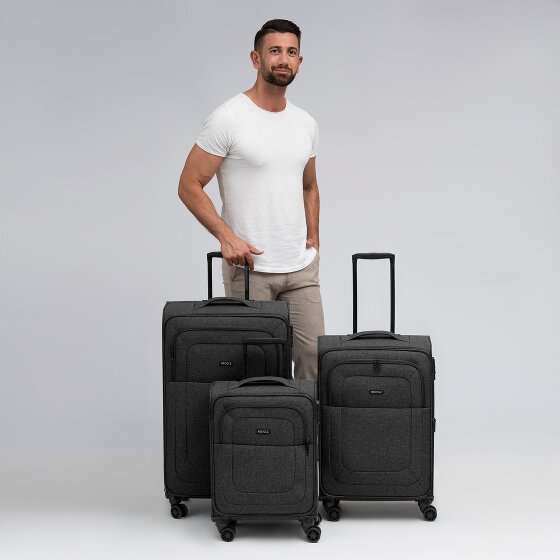 Redolz Essentials 12 THREE SET 4 kółka Zestaw walizek 3-części z funkcją poszerzenia