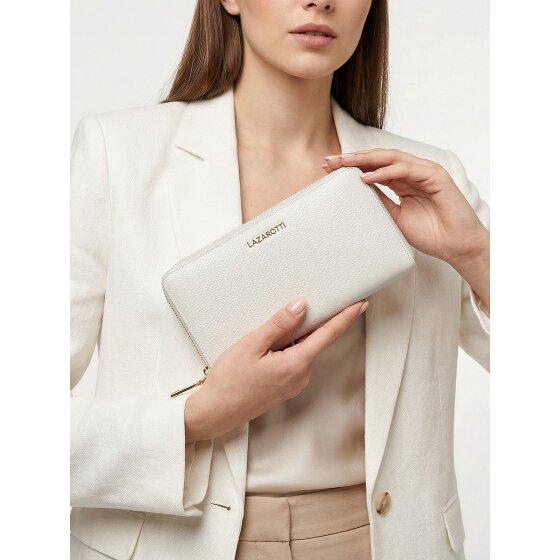 Lazarotti Bologna Leather XL Portfel skórzany z zamkiem błyskawicznym 19 cm