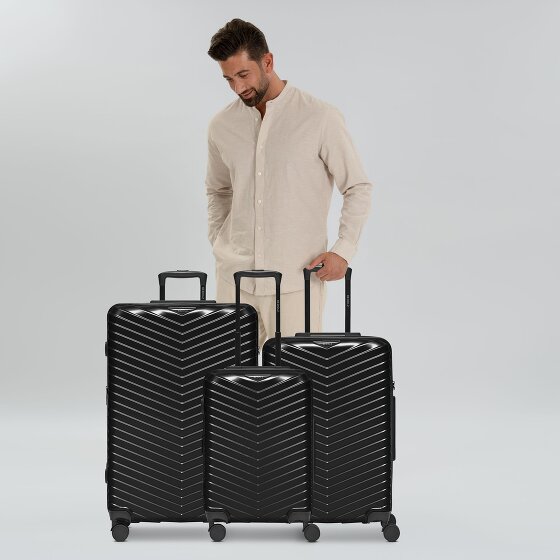Redolz Essentials 18 4 kółka Zestaw walizek 3-części z plisą rozprężną