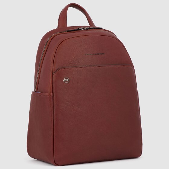 Piquadro Black Square Plecak Skórzany 36 cm Komora na laptopa