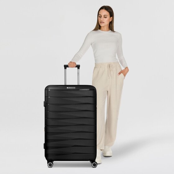 Franky London 4 kółka Walizka L 74 cm z plisą rozprężną