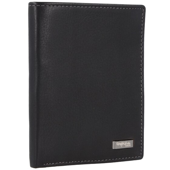 Greenland Nature Black Nappa Wallet RFID Leather 9,5 cm