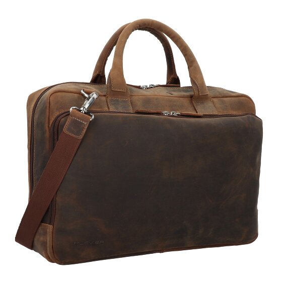 Plevier Retro Colmar Teczka Skórzany 40 cm Komora na laptopa