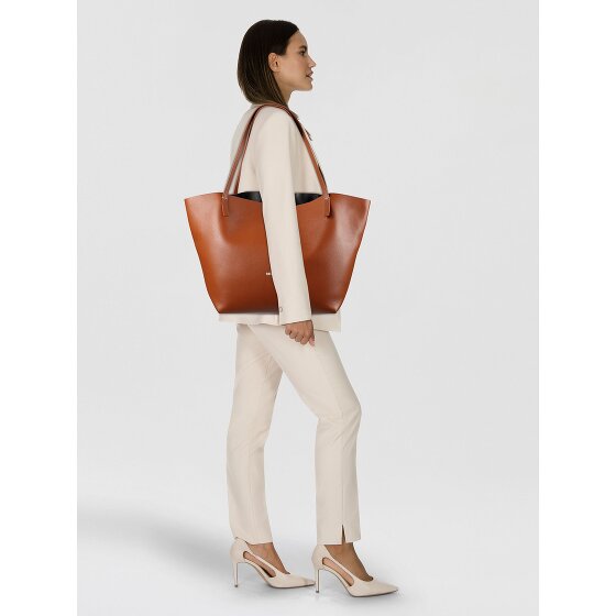 Patrizia Pepe Shopper Bag Skórzany 30 cm