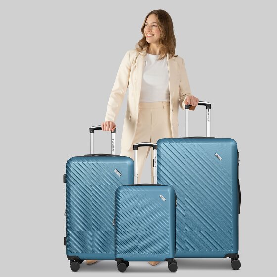 Check.In Paradise 2.0 4 kółka Zestaw walizek 3-części z plisą rozprężną