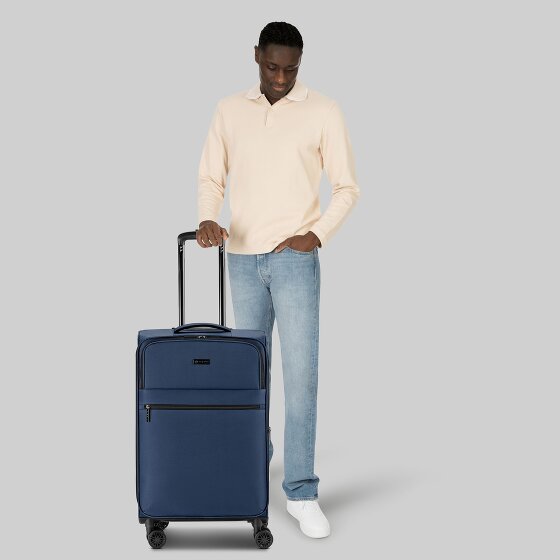 bugatti Valencia Soft 4 kółka Walizka M 65 cm z plisą rozprężną