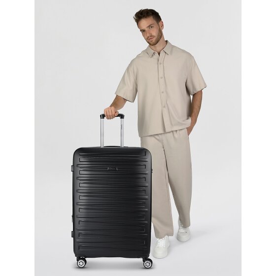 Benzi 5493 4 kółka Walizka L 77 cm z plisą rozprężną