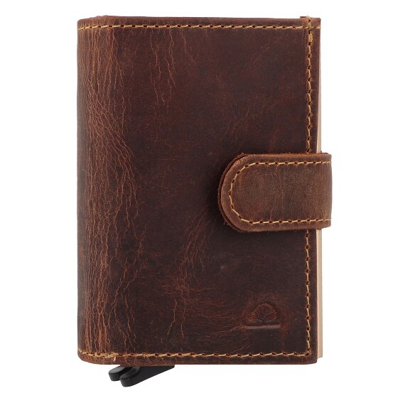Greenburry Vintage Portfel Ochrona RFID Skórzany 8 cm