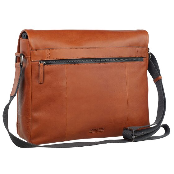 Leonhard Heyden Hamburg Briefcase Messenger Skóra 38 cm Komora na laptopa
