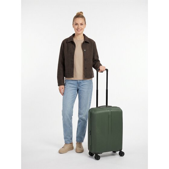 Travelite Air Stripe 4 kółka Walizka kabinowa S 55 cm z funkcją poszerzenia