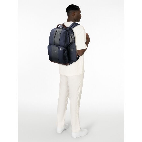 Piquadro Plecak na listy z przegrodą na laptopa RFID 42 cm