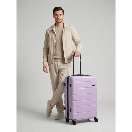 Saxoline Miami 4 kółka Walizka L 75 cm z plisą rozprężną