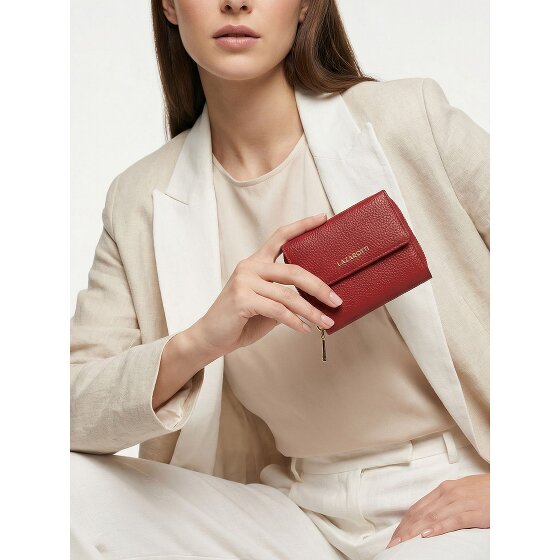 Lazarotti Skórzany portfel Bologna z zamkiem błyskawicznym 12 cm