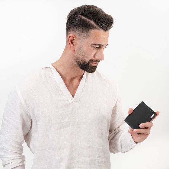 Redolz Leather Essentials QF mały portfel RFID skóra 10,5 cm