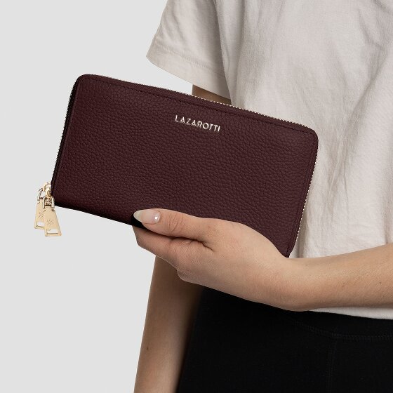 Lazarotti Bologna Leather Portfel Ochrona RFID Skórzany 20 cm