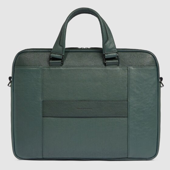 Piquadro Black Square Teczka Skórzany 40 cm Komora na laptopa