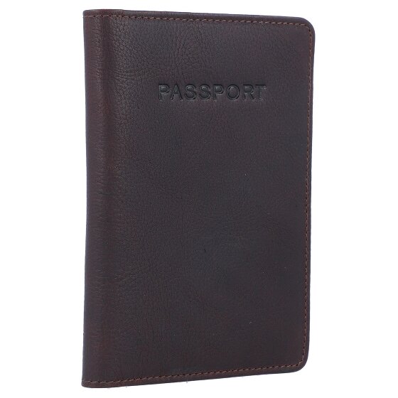 Burkely Skórzane etui na paszport RFID Antique Avery 10 cm