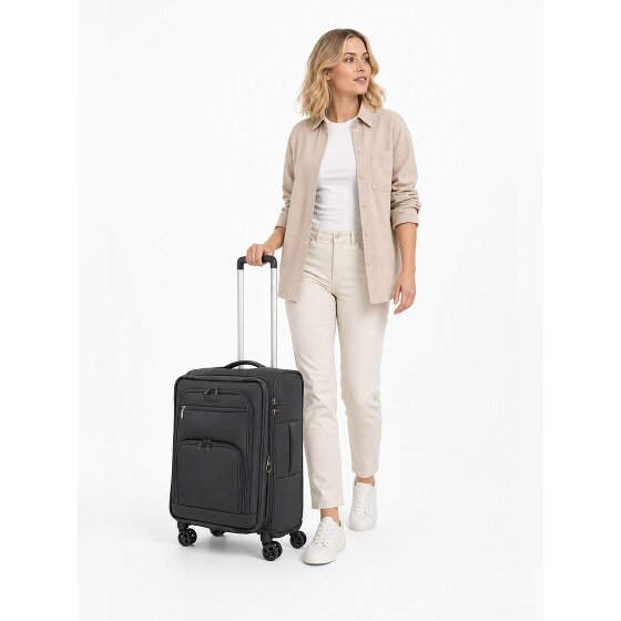 Travelite Cubis 4 kółka Walizka kabinowa S 55 cm z funkcją poszerzenia