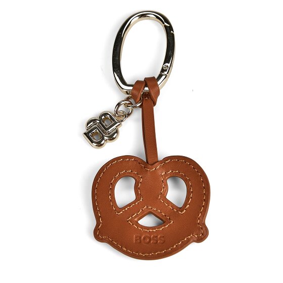 Boss Skórzany breloczek do kluczy w kształcie precla, 12 cm