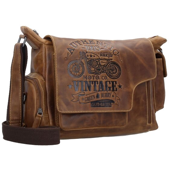 Greenburry Vintage Cafe Racer Messenger Leather 39 cm