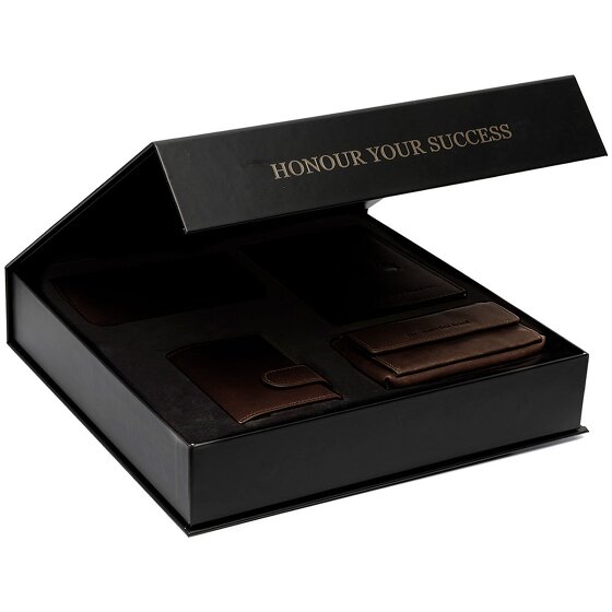 The Chesterfield Brand 4-częściowy zestaw upominkowy ze skóry 7 cm