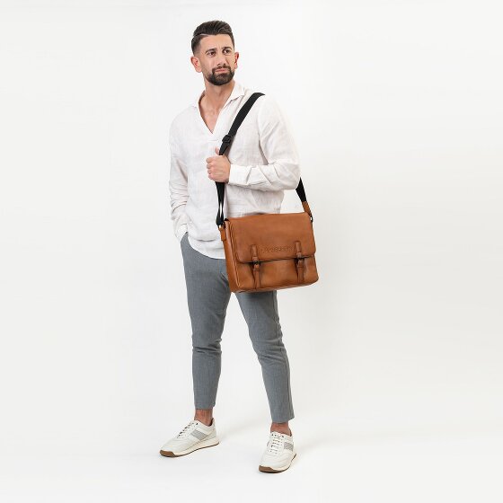 Farmhood Memphis Briefcase Messenger Skórzany 38 cm Komora na laptopa