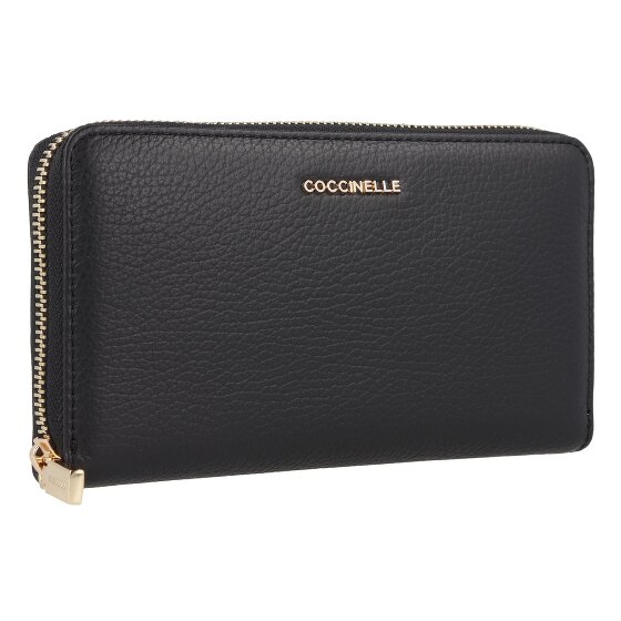 Coccinelle Metallic Soft Portfel Skóra 10 cm