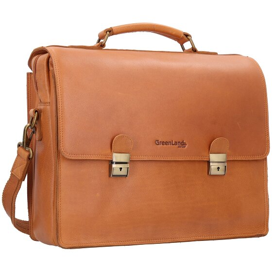 Greenland Nature Nature Briefcase RFID Leather 40 cm Laptop Compartment