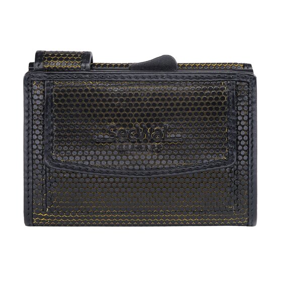 SecWal Etui na kartę kredytową RFID skórzane 7 cm