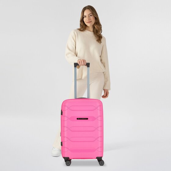 Polestream Strz by Asteroid 4 kółka Walizka M 64 cm z plisą rozprężną