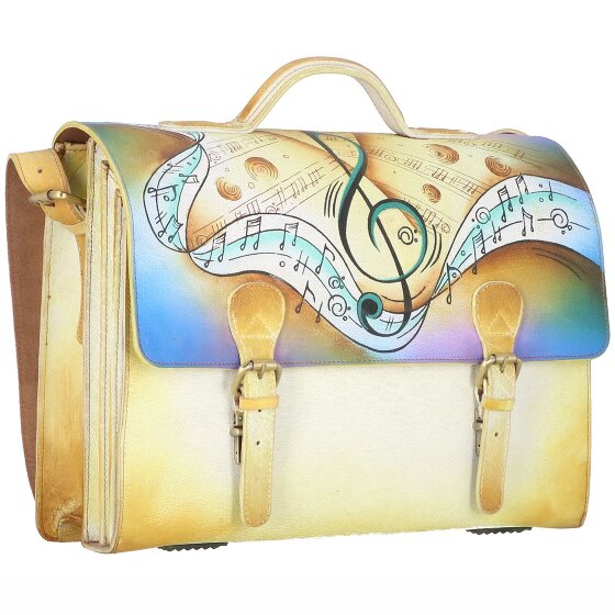 Greenland Nature Art+Craft Teczka skórzana 41 cm Komora na laptopa