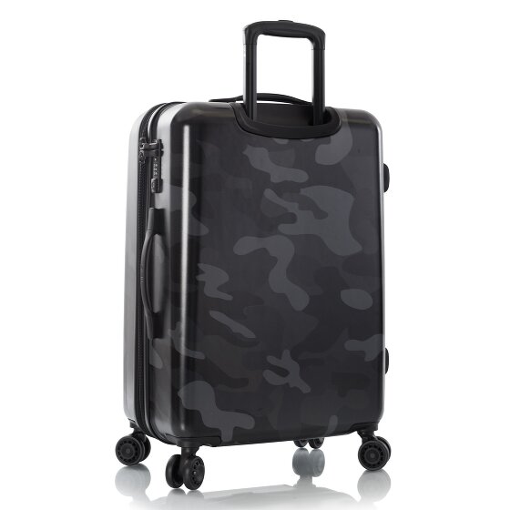 Heys Black Camo 4 kółka Walizka M 66 cm z plisą rozprężną