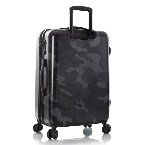 Heys Black Camo 4 kółka Walizka M 66 cm z funkcją poszerzenia