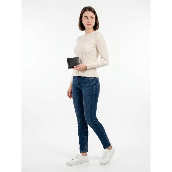 oxmox Leather Portfel Ochrona RFID Skóra 12 cm