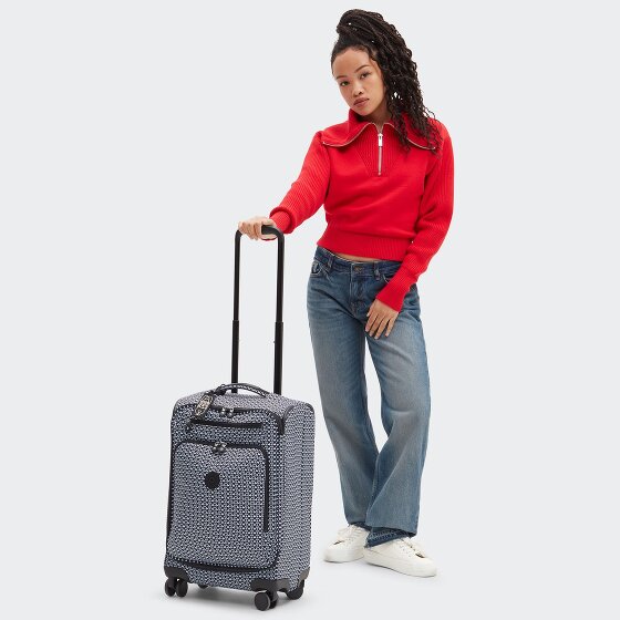 Kipling Basic Prt New Youri Spin 4 kółka Walizka kabinowy S 55 cm