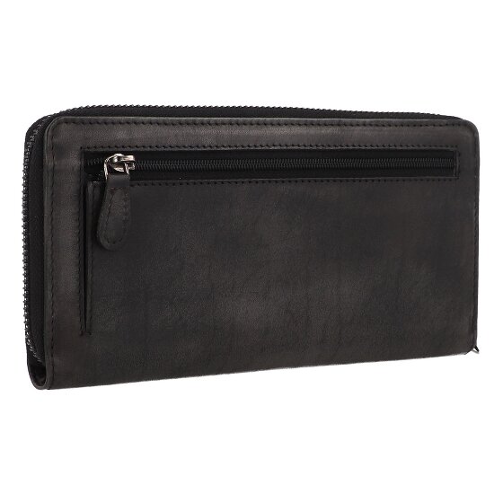 Greenburry Destressed Portfel Ochrona RFID Skórzany 19 cm