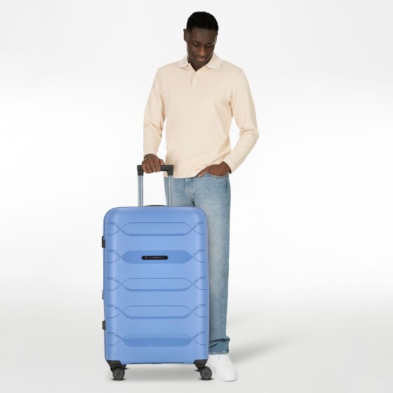 Polestream Strz by Asteroid 4 kółka Walizka L 74 cm z plisą rozprężną