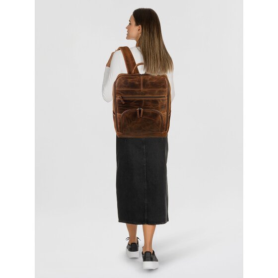 Greenburry Vintage Plecak biznesowy Skóra 36.5 cm Komora na laptopa
