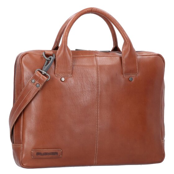 Plevier Navigator Tacan Teczka Skórzany 36 cm Komora na laptopa