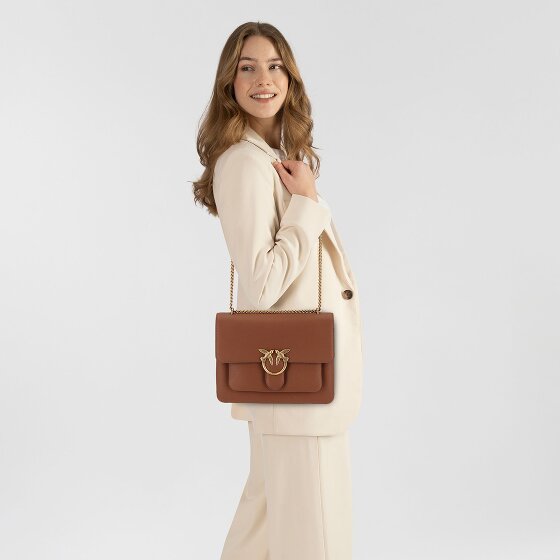PINKO Love One Torba na ramię Skórzany 30 cm