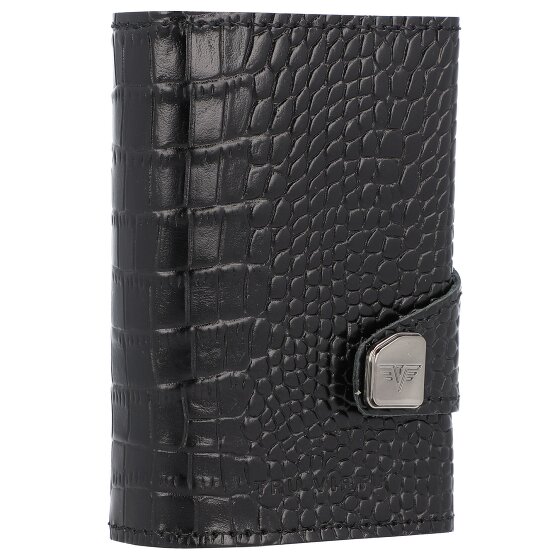 Tru Virtu Etui na karty kredytowe Click & Slide Portfel RFID Skóra 6,5 cm