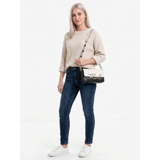 Karl Lagerfeld Signature 2.0 Torba na ramię Skóra 22 cm
