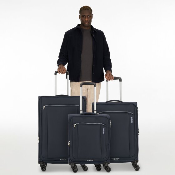 American Tourister Avantour 4 kółka Zestaw walizek 3-części z plisą rozprężną