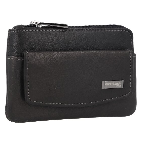 Greenland Nature Czarny Nappa Key Case RFID Leather 11,5 cm