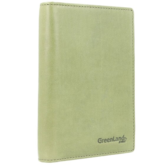 Greenland Nature Miękkie kolorowe etui na paszporty RFID Leather 12 cm