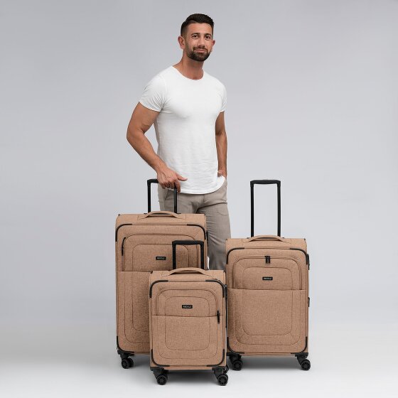 Redolz Essentials 12 THREE SET 4 kółka Zestaw walizek 3-części z funkcją poszerzenia