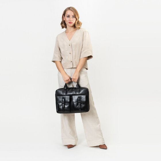 Farmhood Memphis Teczka Skórzany 39 cm Komora na laptopa